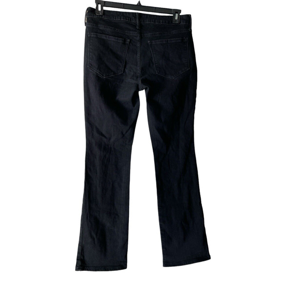 Old Navy High Rise Kicker Boot Cut Jeans Size 12 Womens Black Denim Womens - Picture 2 of 11